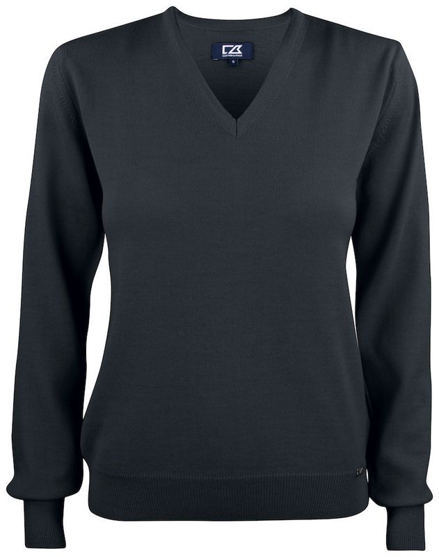 Everett dame V-neck Merinoull 