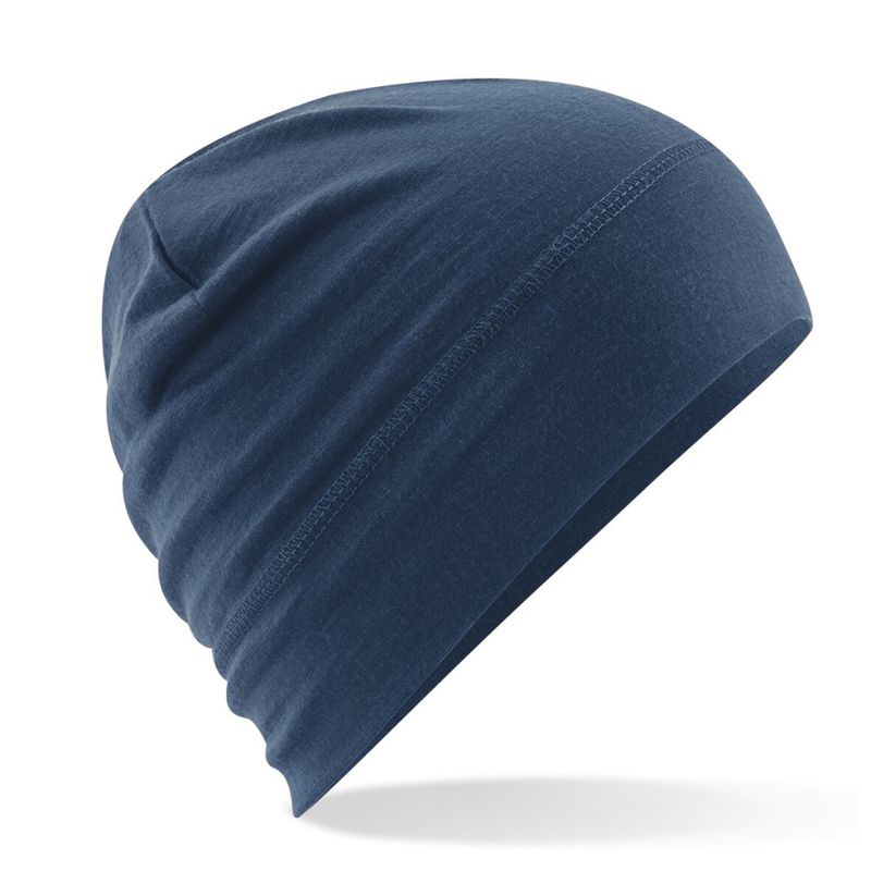 Rimelig merinoull lue med logo