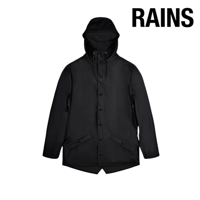 Rains jakke med logo & trykk