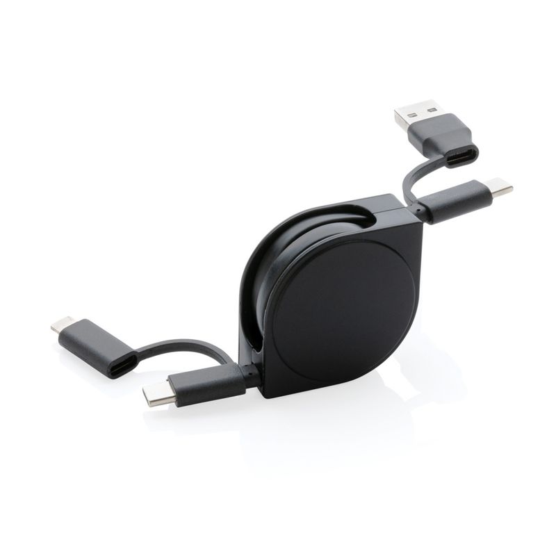 Uttrekkbar ladekabel 4 i 1 ladekabel -Rask lading